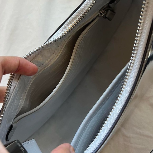 Kate Spade Sam Icon Metallic Silver Shoulder Bag - Picture 4 of 4